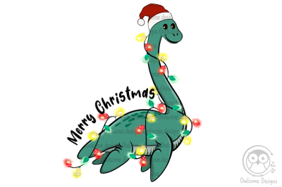 Lochness Monster Christmas Sublimation