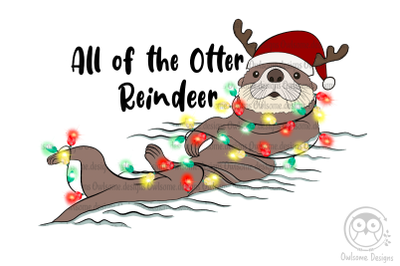 Otter Christmas Sublimation