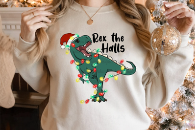 T-Rex Christmas Sublimation