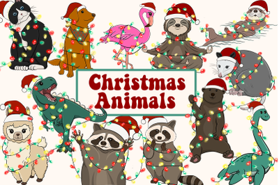 &nbsp;Christmas Animals Sublimation Bundle