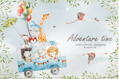 Adventure time watercolor set