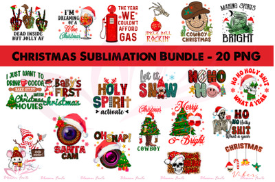 Christmas Sublimation Bundle- 20 PNG