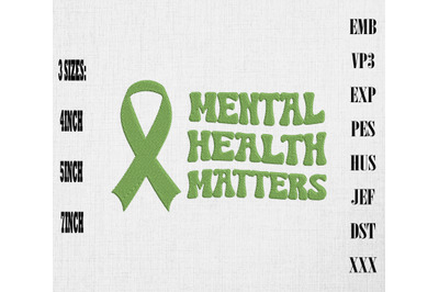 Mental Health Matters Embroidery