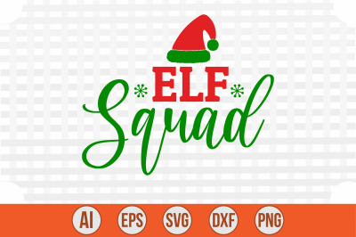 Elf Squad svg cut file