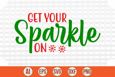 Get Your Sparkle on svg cut file