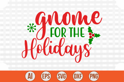 Gnome for the Holidays svg cut file