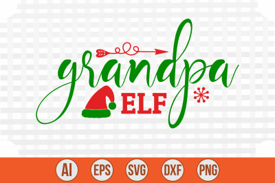 Grandpa Elf svg cut file