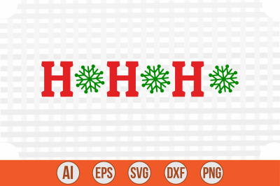 HoHoHo svg cut file