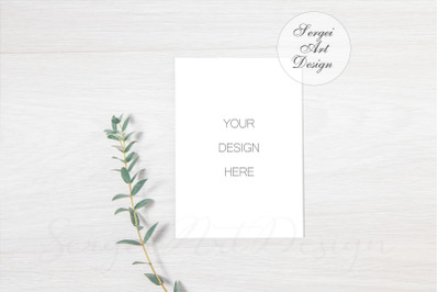Wedding Invitation Mockup, Blank Invitation Card Mock Up, Styled Image