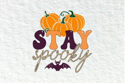 Retro Stay Spooky Halloween svg