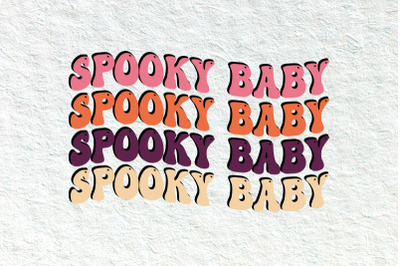 Retro Spooky Baby Halloween svg