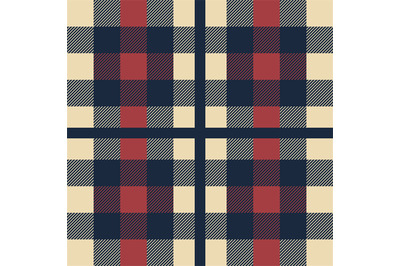 Plaid pattern. Classic Scottish cage seamless texture. Geometric check