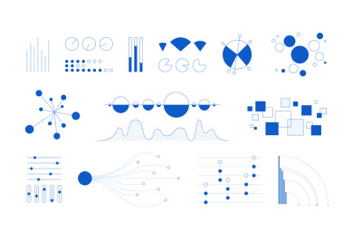 Minimal infographic. Simple schemes and diagrams for information visua