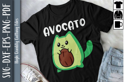 Avocato Funny Avocado Lover Cat