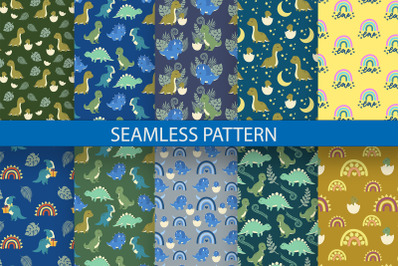 Dinosaurs Seamless Pattern