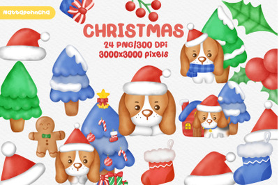 Happy Christmas Day Clipart Bundle.