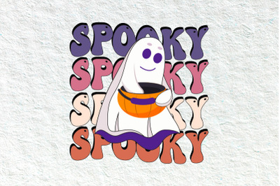 Retro Spooky Halloween svg craft cutting file