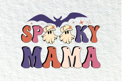 Retro Spooky mama Halloween svg