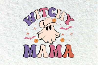 Retro witchy mama Halloween svg