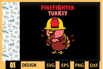 Thanksgiving Firefighter Turkey