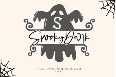 Spooky Dark Monogram