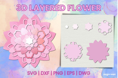 3D Paper Flower&nbsp;SVG