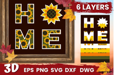 Home Shadow Box Svg