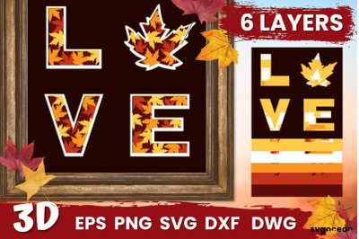 Love Shadow Box Svg