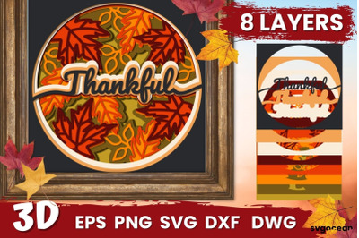 Thankful Shadow Box Svg