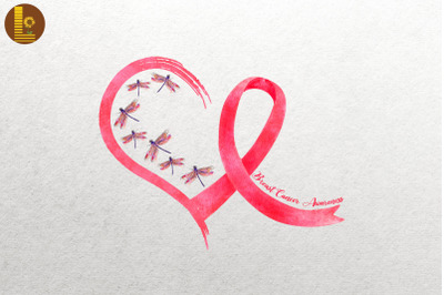 Breast Cancer Awareness Dragonfly