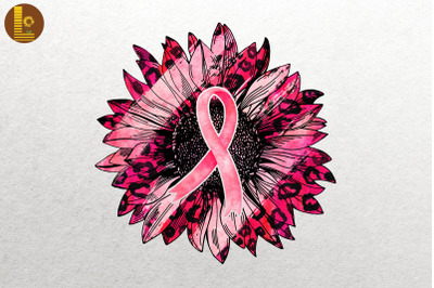 Sunflower Pink Ribbon Breast Cancer