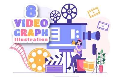 8 Videographer Services Illustration