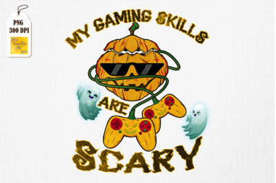 Halloween Jack O Lantern Gamer Funny