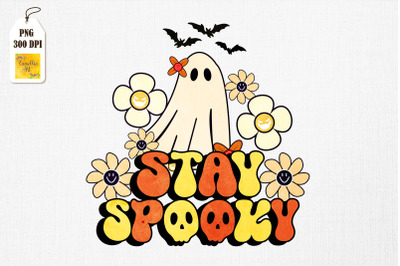 Retro Stay Spooky Hippie Halloween