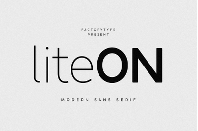 LiteOn - Sans Serif Font
