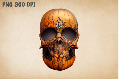 Skull Pumpkin Art 2