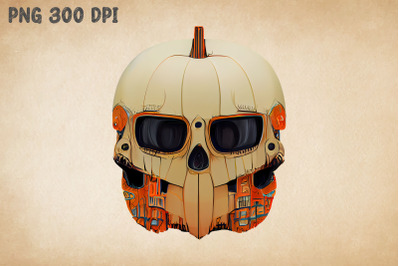 Skull Pumpkin Art 4