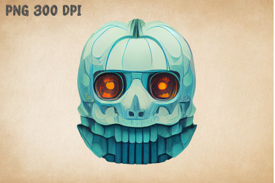 Ice Skull Pumpkin