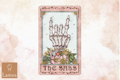 The Sass Skeleton Tarot Card