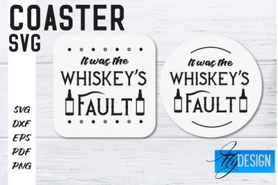 Coasters SVG | Coffee SVG Design | Funny Quotes