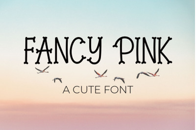 Fancy Pink font