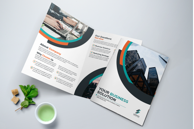 Bifold Business Brochure Template