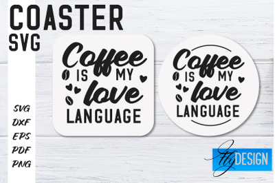 Coasters SVG | Coffee SVG Design | Funny Quotes