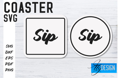 Coasters SVG | Coffee SVG Design | Funny Quotes