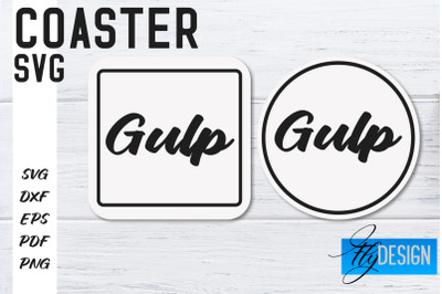Coasters SVG | Coffee SVG Design | Funny Quotes