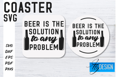 Coasters SVG | Coffee SVG Design | Funny Quotes