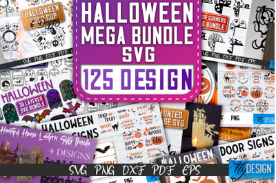 Mega Halloween Bundle SVG | Cold Cup SVG | Paper Cut | Laser