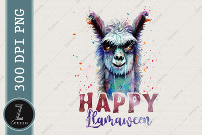 Funny Happy Llamaween Halloween Llama