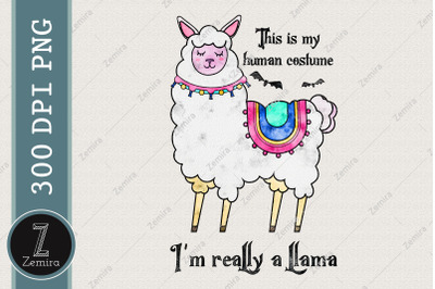 Human Halloween Costume Im A Llama