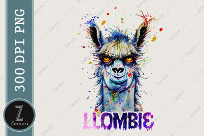 Llombie Zombie Llama Halloween